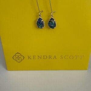 Kendra Scott Blue and Green Drop Earrings